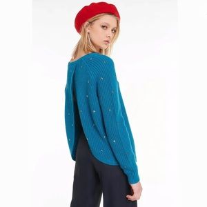 WildFox Erika Beaming Stars Open Back Sweater